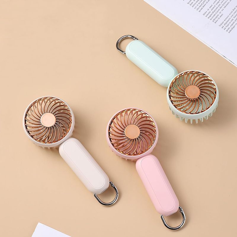 Electronice si Electrocasnice - Climatizare si sisteme de incalzire - Aparate racire aer - Ventilatoare - Ventialor Portabil cu Port USB, 3 Viteze, 1200mAh - Techsuit (A217) - Pink - Infinity.ro