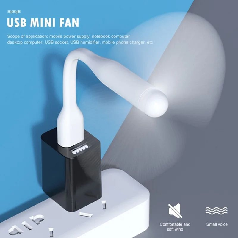Electronice si Electrocasnice - Climatizare si sisteme de incalzire - Aparate racire aer - Ventilatoare - Ventilator USB Portabil, 5V - Techsuit (TUF1) - Blue - Infinity.ro