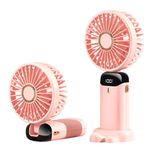 Electronice si Electrocasnice - Climatizare si sisteme de incalzire - Aparate racire aer - Ventilatoare - Ventilator Portabil, 1800mAh - Techsuit (N15) - Pink - Infinity.ro