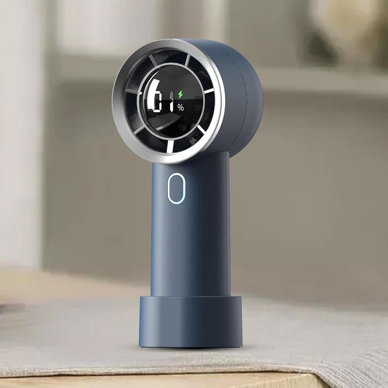 Electronice si Electrocasnice - Climatizare si sisteme de incalzire - Aparate racire aer - Ventilatoare - Ventilator Portabil, 1200mAh - Techsuit (HX130) - Blue - Infinity.ro