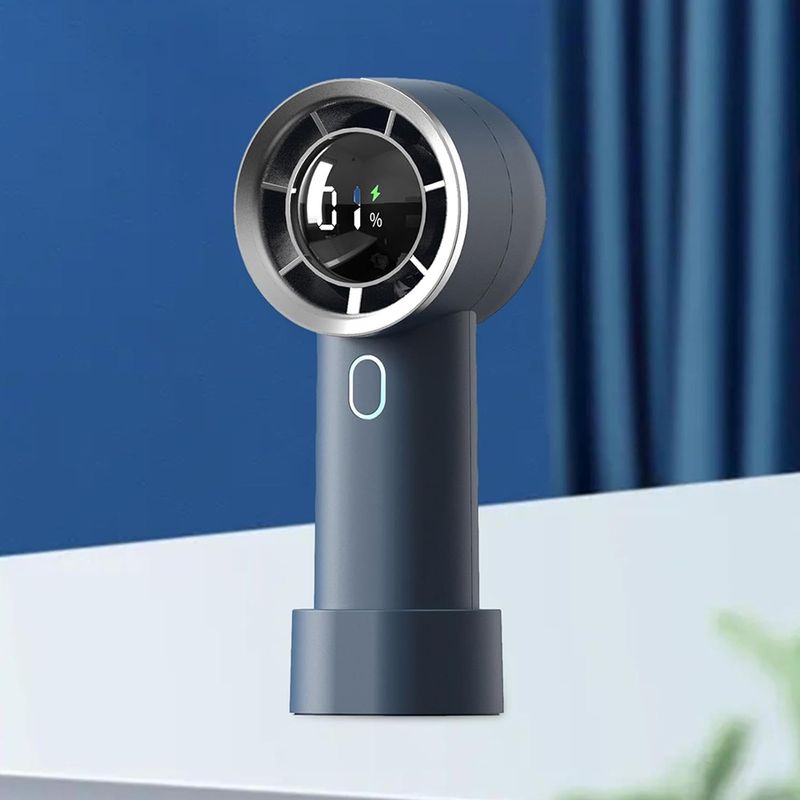 Electronice si Electrocasnice - Climatizare si sisteme de incalzire - Aparate racire aer - Ventilatoare - Ventilator Portabil, 1200mAh - Techsuit (HX130) - Blue - Infinity.ro