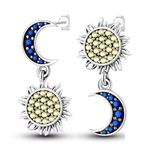 Fashion, accesorii si bijuterii - Femei - Bijuterii femei - Cercei femei - Cercei Diora Soare și Lună, din Argint - Infinity.ro