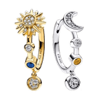 Fashion, accesorii si bijuterii - Femei - Bijuterii femei - Cercei femei - Cercei Diora din Argint - Magia Lunii și Strălucirea Soarelui - Infinity.ro