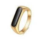 Fashion, accesorii si bijuterii - Femei - Bijuterii femei - Inele femei - Inel marca Diora, Design Clasic, culoare Auriu/Negru - Infinity.ro