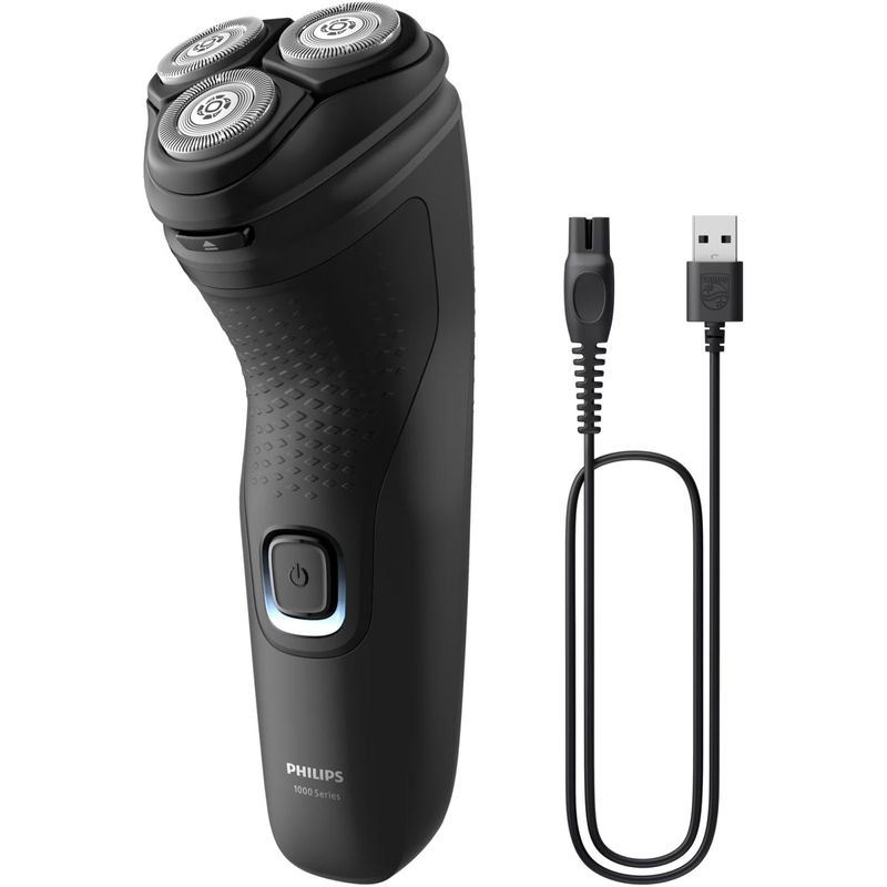 Ingrijire personala si Cosmetice - Aparate & accesorii ingrijire personala - Aparate de ras si tuns - Aparate de ras electrice - Aparat de ras PHILIPS Shaver Seria 1000 S1141/00, barbierit umed şi uscat,fara fir,capete4D flexibile, lame autoascutire - Infinity.ro