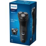Ingrijire personala si Cosmetice - Aparate & accesorii ingrijire personala - Aparate de ras si tuns - Aparate de ras electrice - Aparat de ras PHILIPS Shaver Seria 1000 S1141/00, barbierit umed şi uscat,fara fir,capete4D flexibile, lame autoascutire - Infinity.ro