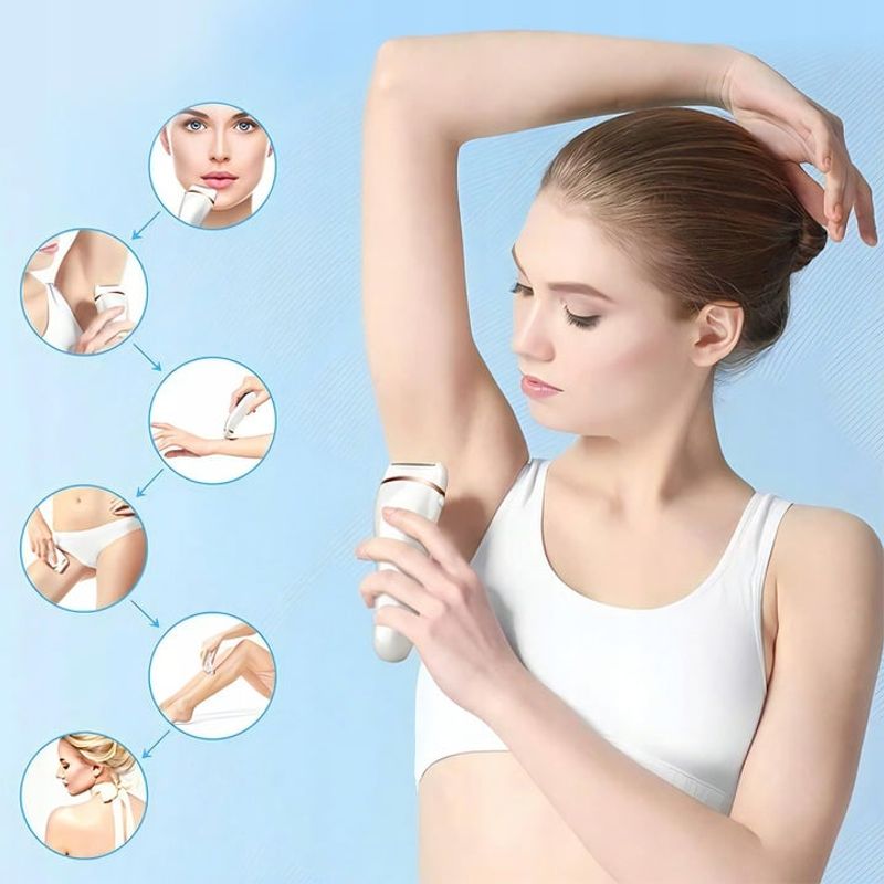 Ingrijire personala si Cosmetice - Aparate & accesorii ingrijire personala - Epilatoare si accesorii - Epilatoare - Epilator Umed Si Uscat Renew Force, 3 Mecanisme de taiere intr-un singur cap, Afisaj LCD, Functie Blocare,Incarcare USB - Infinity.ro