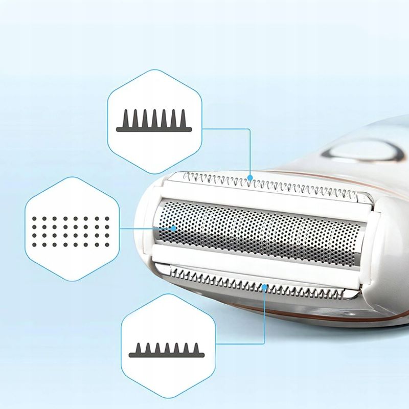 Ingrijire personala si Cosmetice - Aparate & accesorii ingrijire personala - Epilatoare si accesorii - Epilatoare - Epilator Umed Si Uscat Renew Force, 3 Mecanisme de taiere intr-un singur cap, Afisaj LCD, Functie Blocare,Incarcare USB - Infinity.ro