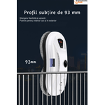 Electronice si Electrocasnice - Ingrijirea locuintei - Accesorii aparate pentru ingrijirea locuintei - Robot Inteligent pentru curatarea geamurilor, Mop rotativ dublu, Telecomanda, Alb, AI - Infinity.ro