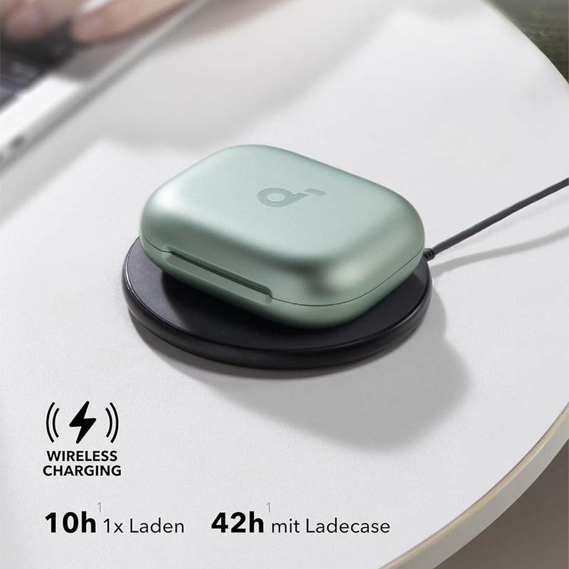 TV, Audio-Video si Foto - Portabile audio - Casti audio - Casti pentru Sport fara Fir, Albastrutooth, Waterproof - Anker AeroFit 2 (A3874G61) - Verde - Infinity.ro