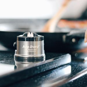 Ascutitor Cutite Bucatarie AnySharp Pro, Gri Metalic