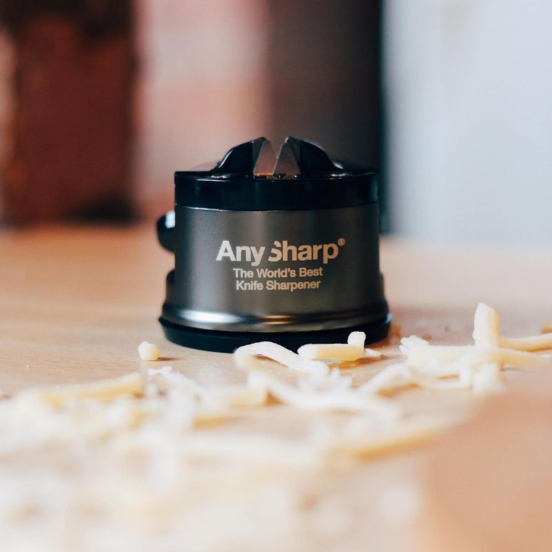 Casa si Gradina - Bucatarie si vesela - Ustensile bucatarie - Ascutitoare cutite - Ascutitor Cutite Bucatarie AnySharp Pro, Gri Inchis - Infinity.ro