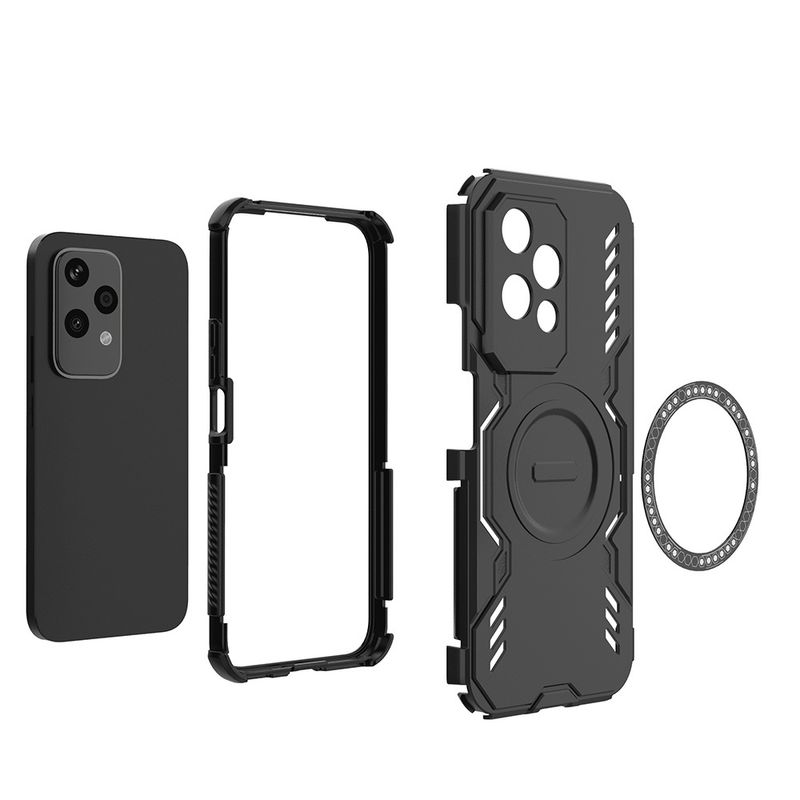 Laptop, Telefoane si Tablete - Telefoane mobile si accesorii - Accesorii Telefoane - Huse telefoane - Husa pentru Honor 200 Lite - Techsuit ArmorMag Case - Negru - Infinity.ro