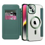 Laptop, Telefoane si Tablete - Telefoane mobile si accesorii - Accesorii Telefoane - Huse telefoane - Husa pentru iPhone 14 - Techsuit SmartMag Book Case - Verde - Infinity.ro
