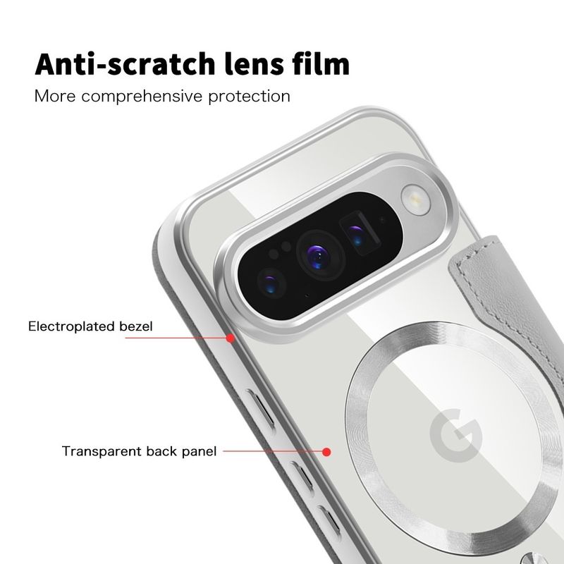 Laptop, Telefoane si Tablete - Telefoane mobile si accesorii - Accesorii Telefoane - Huse telefoane - Husa pentru Google Pixel 10 / 10 Pro - Techsuit SmartMag Book Case - Gri - Infinity.ro