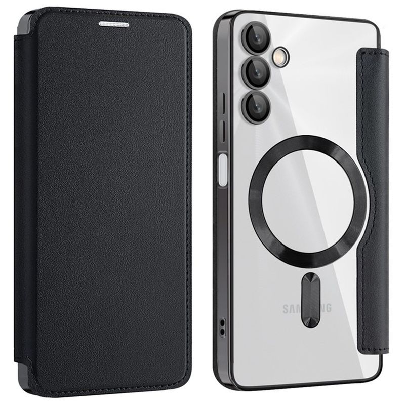 Laptop, Telefoane si Tablete - Telefoane mobile si accesorii - Accesorii Telefoane - Huse telefoane - Husa pentru Samsung Galaxy A05s - Techsuit SmartMag Book Case - Negru - Infinity.ro