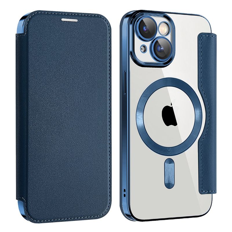 Laptop, Telefoane si Tablete - Telefoane mobile si accesorii - Accesorii Telefoane - Huse telefoane - Husa pentru iPhone 13 - Techsuit SmartMag Book Case - Albastru - Infinity.ro
