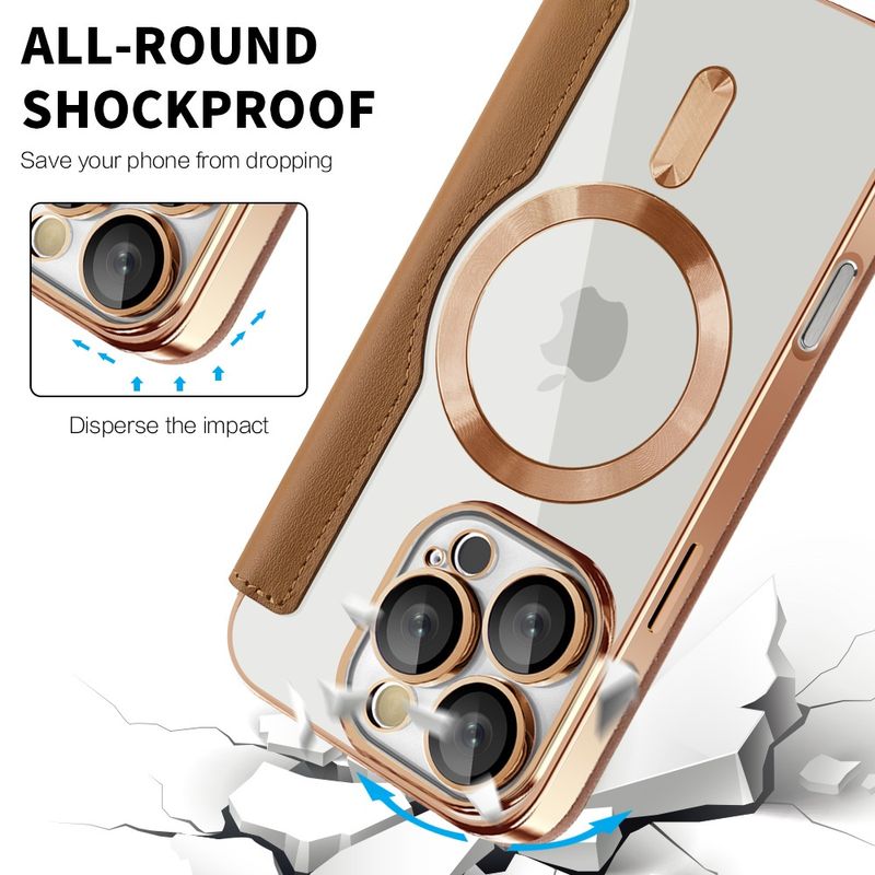 Laptop, Telefoane si Tablete - Telefoane mobile si accesorii - Accesorii Telefoane - Huse telefoane - Husa pentru iPhone 16 Pro Max - Techsuit SmartMag Book Case - Maro - Infinity.ro