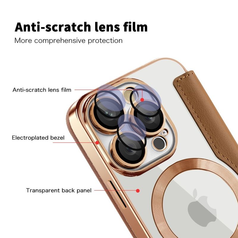 Laptop, Telefoane si Tablete - Telefoane mobile si accesorii - Accesorii Telefoane - Huse telefoane - Husa pentru iPhone 16 Pro Max - Techsuit SmartMag Book Case - Maro - Infinity.ro