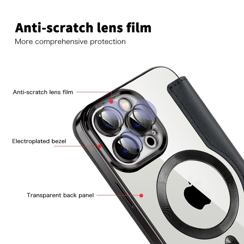 Laptop, Telefoane si Tablete - Telefoane mobile si accesorii - Accesorii Telefoane - Huse telefoane - Husa pentru iPhone 13 Pro - Techsuit SmartMag Book Case - Negru - Infinity.ro