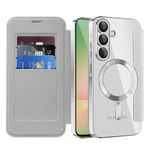 Laptop, Telefoane si Tablete - Telefoane mobile si accesorii - Accesorii Telefoane - Huse telefoane - Husa pentru Samsung Galaxy A56 5G - Techsuit SmartMag Book Case - Gri - Infinity.ro