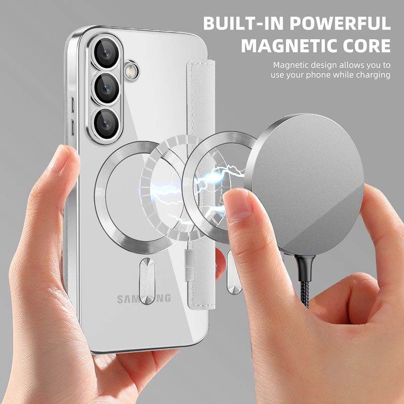Laptop, Telefoane si Tablete - Telefoane mobile si accesorii - Accesorii Telefoane - Huse telefoane - Husa pentru Samsung Galaxy A56 5G - Techsuit SmartMag Book Case - Gri - Infinity.ro