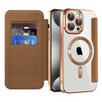 Laptop, Telefoane si Tablete - Telefoane mobile si accesorii - Accesorii Telefoane - Huse telefoane - Husa pentru iPhone 15 Pro Max - Techsuit SmartMag Book Case - Maro - Infinity.ro