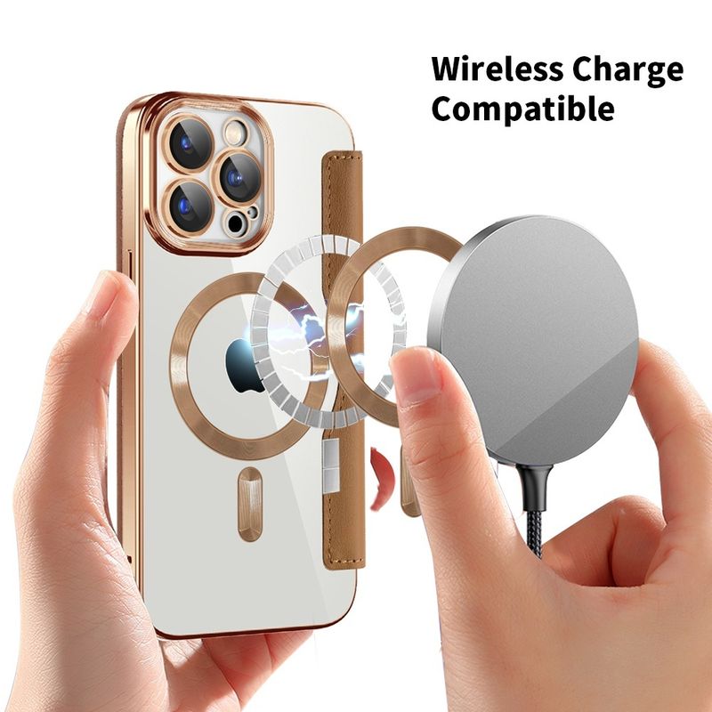 Laptop, Telefoane si Tablete - Telefoane mobile si accesorii - Accesorii Telefoane - Huse telefoane - Husa pentru iPhone 15 Pro Max - Techsuit SmartMag Book Case - Maro - Infinity.ro
