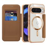 Laptop, Telefoane si Tablete - Telefoane mobile si accesorii - Accesorii Telefoane - Huse telefoane - Husa pentru Google Pixel 10 / 10 Pro - Techsuit SmartMag Book Case - Maro - Infinity.ro