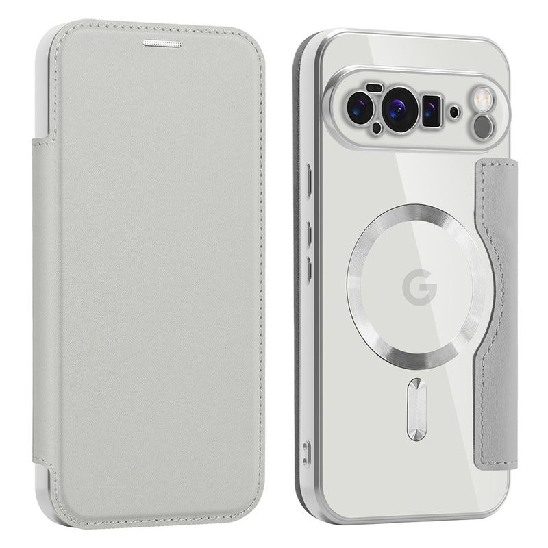 Laptop, Telefoane si Tablete - Telefoane mobile si accesorii - Accesorii Telefoane - Huse telefoane - Husa pentru Google Pixel 10 Pro XL - Techsuit SmartMag Book Case - Gri - Infinity.ro