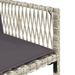 Casa si Gradina - Gradina si terasa - Mobilier exterior - Seturi mobila gradina - Set mobilier de gradina cu perne, 5 piese gri deschis poliratan - Infinity.ro