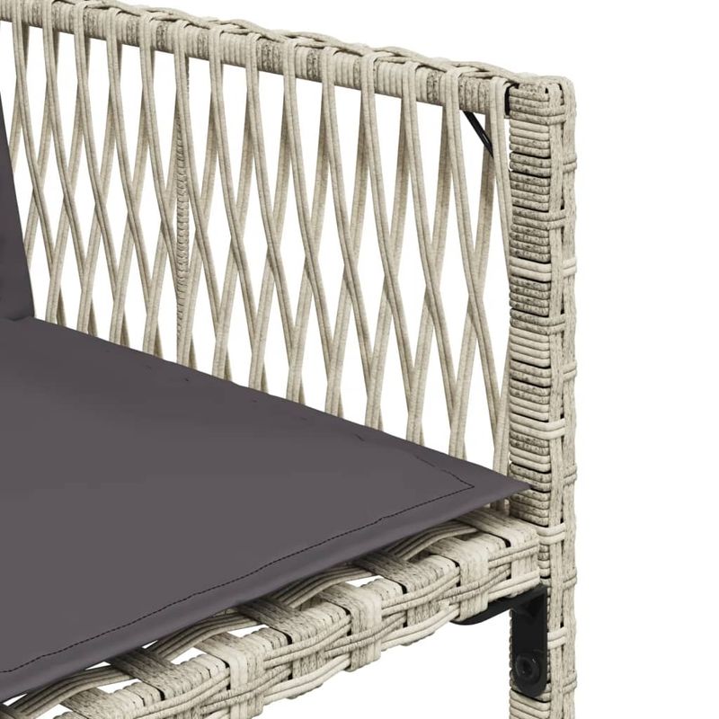 Casa si Gradina - Gradina si terasa - Mobilier exterior - Seturi mobila gradina - Set mobilier de gradina cu perne, 5 piese gri deschis poliratan - Infinity.ro