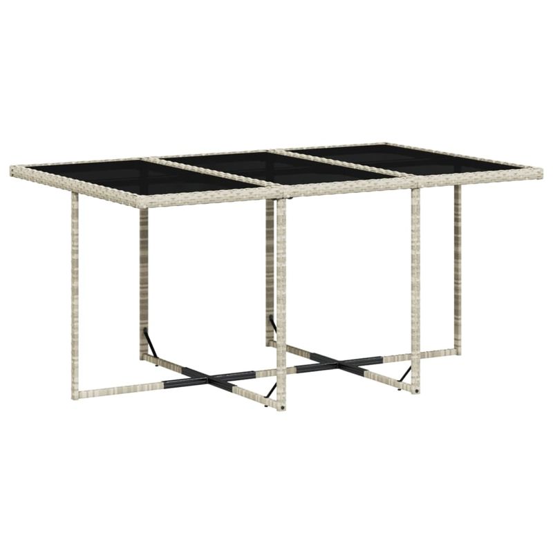 Casa si Gradina - Gradina si terasa - Mobilier exterior - Seturi mobila gradina - Set mobilier de gradina cu perne 11 piese gri deschis poliratan - Infinity.ro