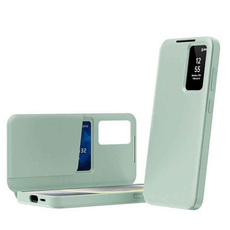 Laptop, Telefoane si Tablete - Telefoane mobile si accesorii - Accesorii Telefoane - Huse telefoane - Husa pentru Samsung Galaxy S22 5G - Techsuit SmartView Series - Verde - Infinity.ro