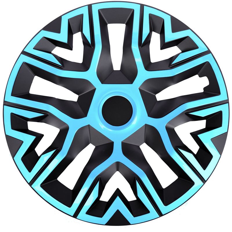 Auto si Moto - Anvelope si jante - Accesorii roti - Capace roti - Set 4 Capace Roti 14 inchi (R14), Best Azur-Negru, Compatibile Cu Nissan - Infinity.ro