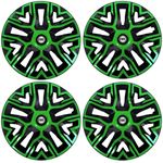 Auto si Moto - Anvelope si jante - Accesorii roti - Capace roti - Set 4 Capace Roti 14 inchi (R14), Best Verde-Negru, Compatibile Cu Fiat - Infinity.ro