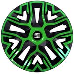 Auto si Moto - Anvelope si jante - Accesorii roti - Capace roti - Set 4 Capace Roti 14 inchi (R14), Best Verde-Negru, Compatibile Cu Seat - Infinity.ro