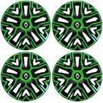 Auto si Moto - Anvelope si jante - Accesorii roti - Capace roti - Set 4 Capace Roti 14 inchi (R14), Best Verde-Negru, Compatibile Cu Renault - Infinity.ro