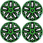 Auto si Moto - Anvelope si jante - Accesorii roti - Capace roti - Set 4 Capace Roti 14 inchi (R14), Best Verde-Negru, Compatibile Cu Peugeot - Infinity.ro