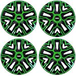 Auto si Moto - Anvelope si jante - Accesorii roti - Capace roti - Set 4 Capace Roti 14 inchi (R14), Best Verde-Negru, Compatibile Cu Dacia Nou - Infinity.ro