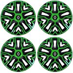 Auto si Moto - Anvelope si jante - Accesorii roti - Capace roti - Set 4 Capace Roti 14 inchi (R14), Best Verde-Negru, Compatibile Cu Renault Nou - Infinity.ro