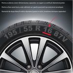 Auto si Moto - Anvelope si jante - Accesorii roti - Capace roti - Set 4 Capace Roti 14 inchi (R14), Best Verde-Negru, Compatibile Cu Dacia - Infinity.ro