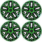 Auto si Moto - Anvelope si jante - Accesorii roti - Capace roti - Set 4 Capace Roti 14 inchi (R14), Best Verde-Negru, Compatibile Cu Nissan Nou - Infinity.ro