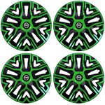 Auto si Moto - Anvelope si jante - Accesorii roti - Capace roti - Set 4 Capace Roti 14 inchi (R14), Best Verde-Negru, Compatibile Cu Nissan - Infinity.ro