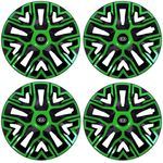 Auto si Moto - Anvelope si jante - Accesorii roti - Capace roti - Set 4 Capace Roti 14 inchi (R14), Best Verde-Negru, Compatibile Cu Kia - Infinity.ro