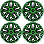 Auto si Moto - Anvelope si jante - Accesorii roti - Capace roti - Set 4 Capace Roti 14 inchi (R14), Best Verde-Negru, Compatibile Cu Smart - Infinity.ro
