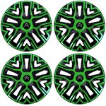 Auto si Moto - Anvelope si jante - Accesorii roti - Capace roti - Set 4 Capace Roti 14 inchi (R14), Best Verde-Negru, Compatibile Cu Citroen - Infinity.ro