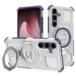 Laptop, Telefoane si Tablete - Telefoane mobile si accesorii - Accesorii Telefoane - Huse telefoane - Husa pentru Samsung Galaxy S25 - Techsuit Carbon Shield PRO - Albastru Transparent - Infinity.ro