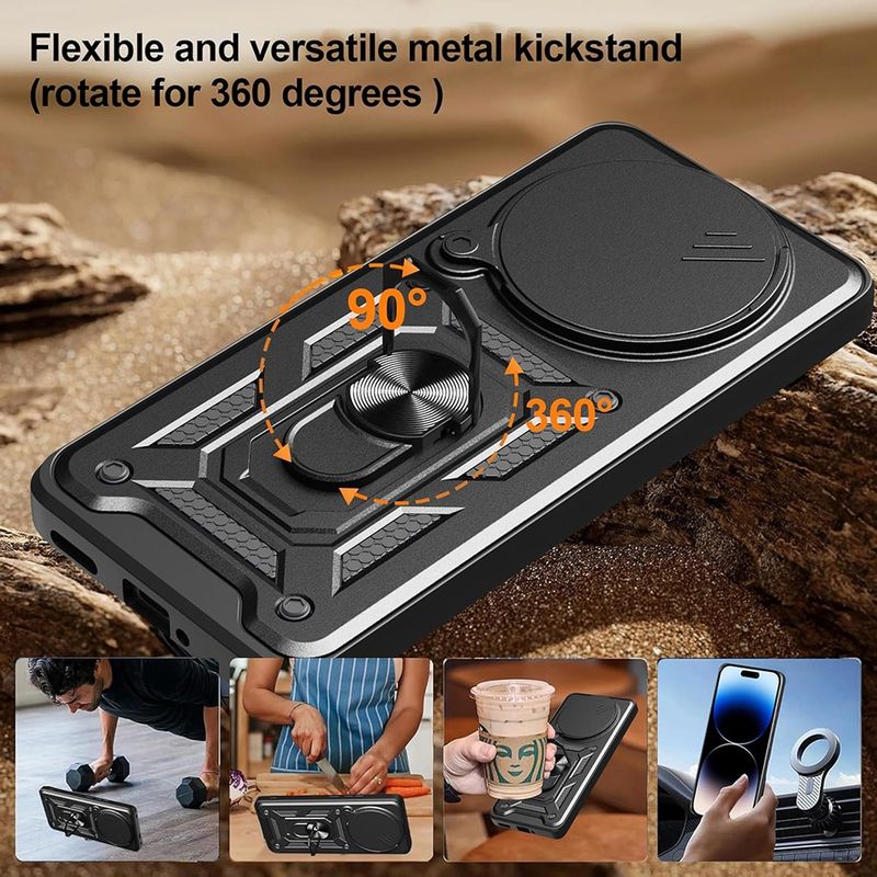 Laptop, Telefoane si Tablete - Telefoane mobile si accesorii - Accesorii Telefoane - Huse telefoane - Husa pentru Honor X9c Smart - Techsuit CamShield Series - Negru - Infinity.ro