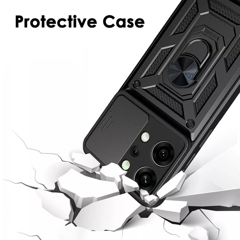 Laptop, Telefoane si Tablete - Telefoane mobile si accesorii - Accesorii Telefoane - Huse telefoane - Husa pentru Oppo Reno14 - Techsuit CamShield Series - Negru - Infinity.ro